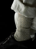 Get through autumn and winter with warm, knitted cable knit socks!