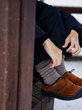 Terry cloth socks with added anti-slip rubber make walking around the house in winter so enjoyable.