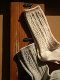 Get through autumn and winter with warm, knitted cable knit socks!